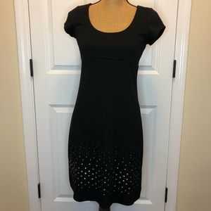 Karen Kane Black Studded Short Sleeve Dress size XS